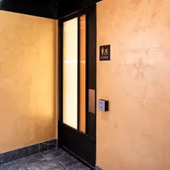 Applicator: Conor Foy. Product: Dune Gold. Location: Dante, Pier 17, NYC.