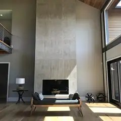 Applicator: Italiano Bros Enterprise. Archi-Cement Fireplace.