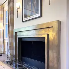 Product: MetalloFuso Custom Brass/Bronze Mix. Project Location: Scarsdale, NY.